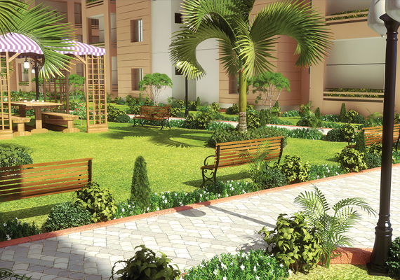 Relax and rejuvenate in magnificent garden of Metropolis.