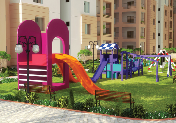 Metropolis offers your children a lush green, open play area where they can get the best physical growth.